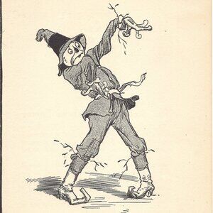 John R, Neill - 1915 The Scarecrow of OZ - Full Page Print #17